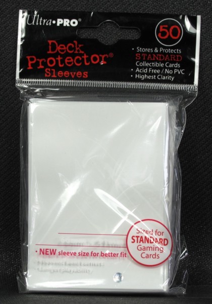 Ultra Pro - Standard - White - 50 Hüllen - Deck Protector Sleeves