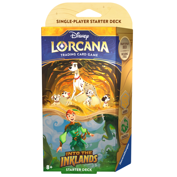 Disney Lorcana Into the Inklands Starter Deck - Dalmatiner & Peter Pan englisch