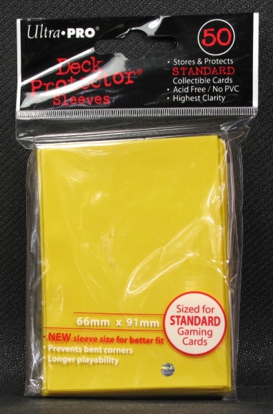 Ultra Pro - Standard - Yellow - 50 Hüllen - Deck Protector Sleeves