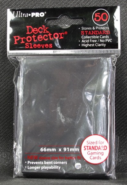 Ultra Pro - Standard - Black - 50 Hüllen - Deck Protector Sleeves